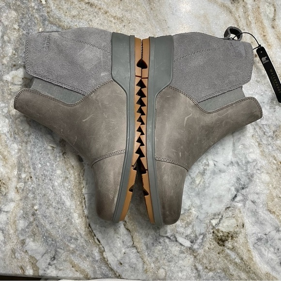 NWT Sorel Evie Pull-On Waterproof Bootie in Quarry/Gum2 Size 8.5 - Picture 6 of 11